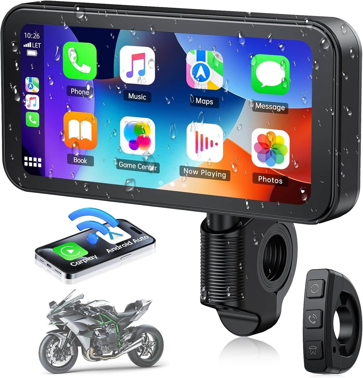 Test : lamto écran Carplay sans fil pour moto