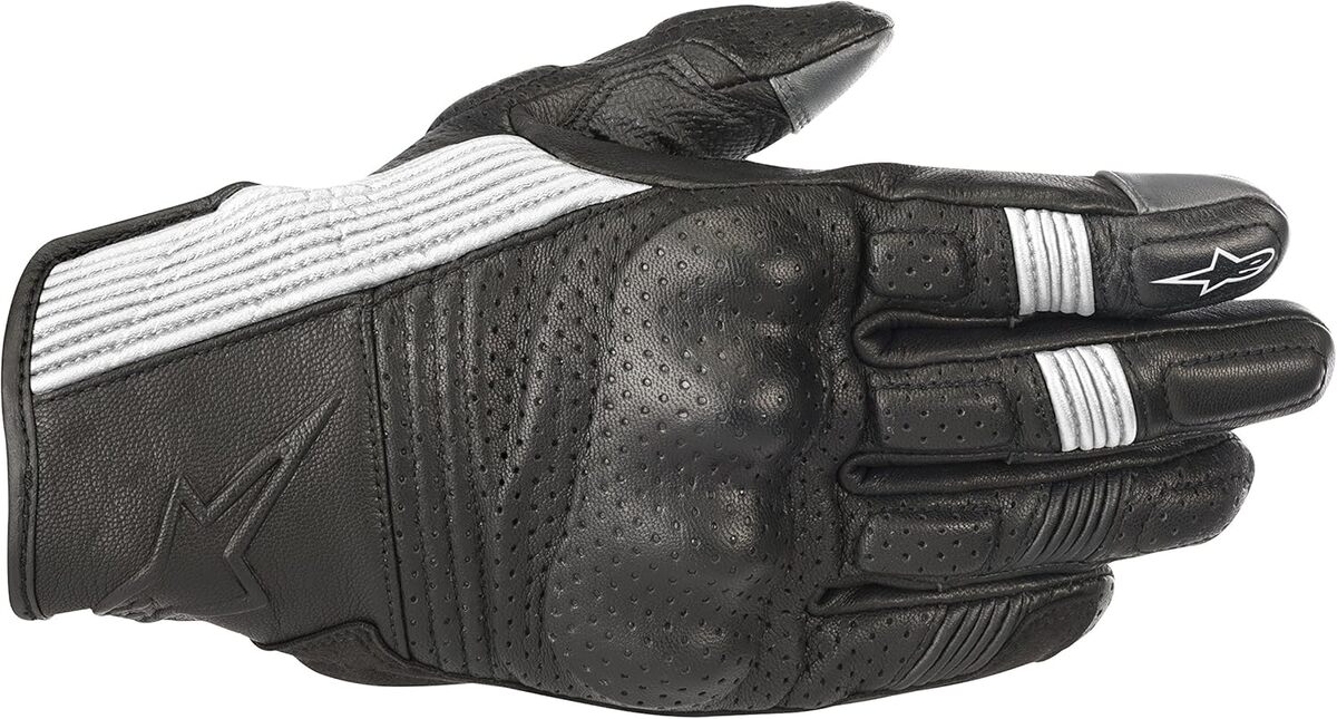Test des gants moto Alpinestars Mustang V2 noir/blanc S
