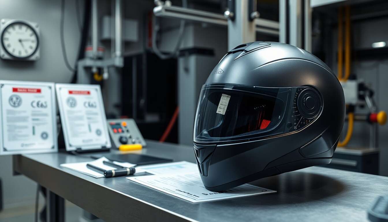 Les technologies derrière l'homologation des casques intégraux