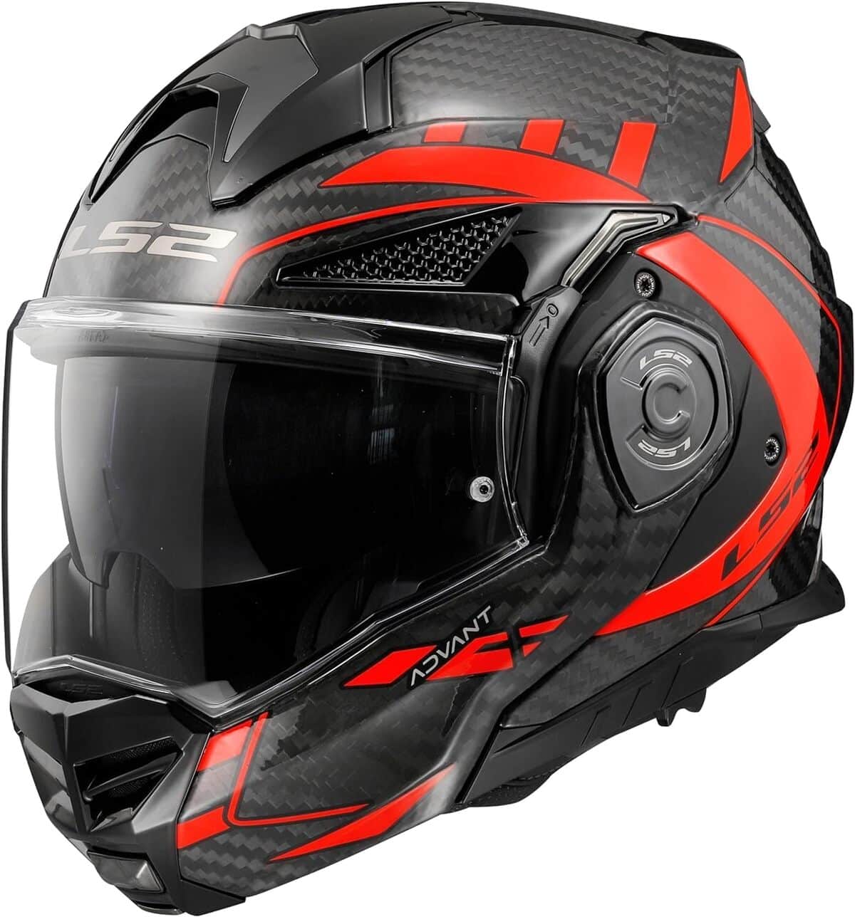 Test : casque modulable LS2 Advant X Carbon Future Gloss Red