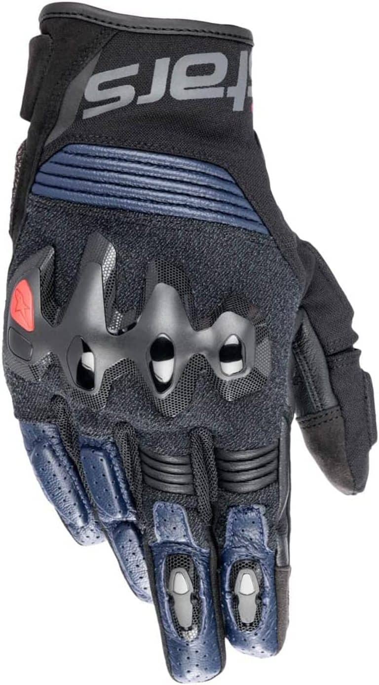 Gants De Moto En Cuir D'agneau Rouge - Taille 4XL, Partiellement Doublés, Fermeture Velcro - 10