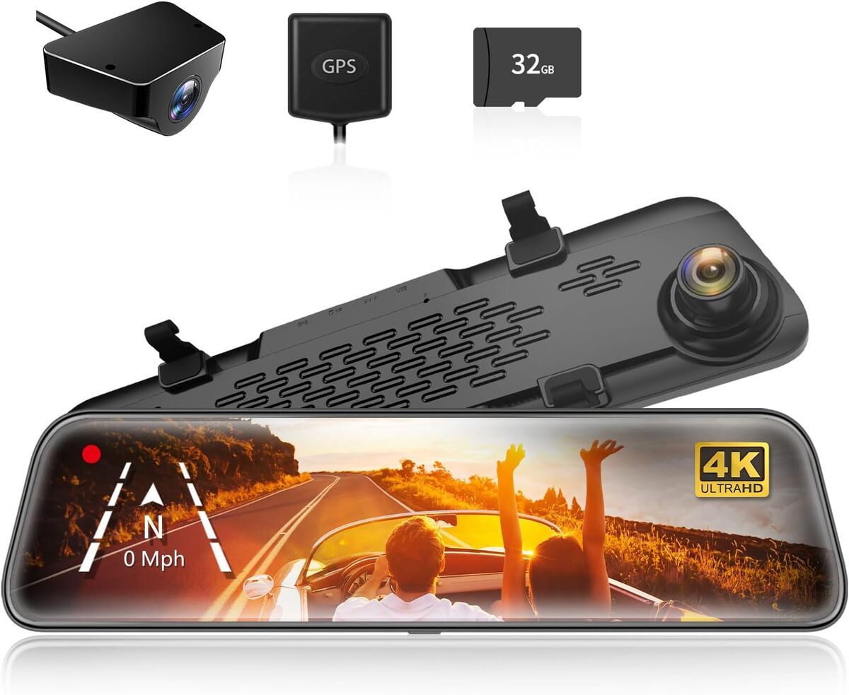 Test : wolfbox G840S rétroviseur dash cam 4K 12