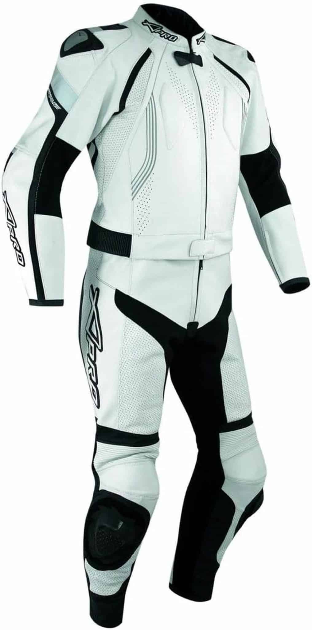 Test combinaison cuir moto Racing blanc 54