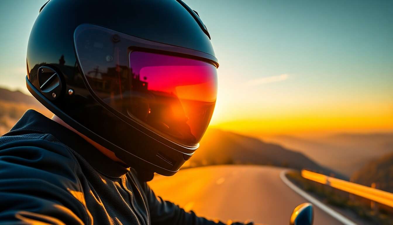 Avantages des visières teintées pour casques intégraux