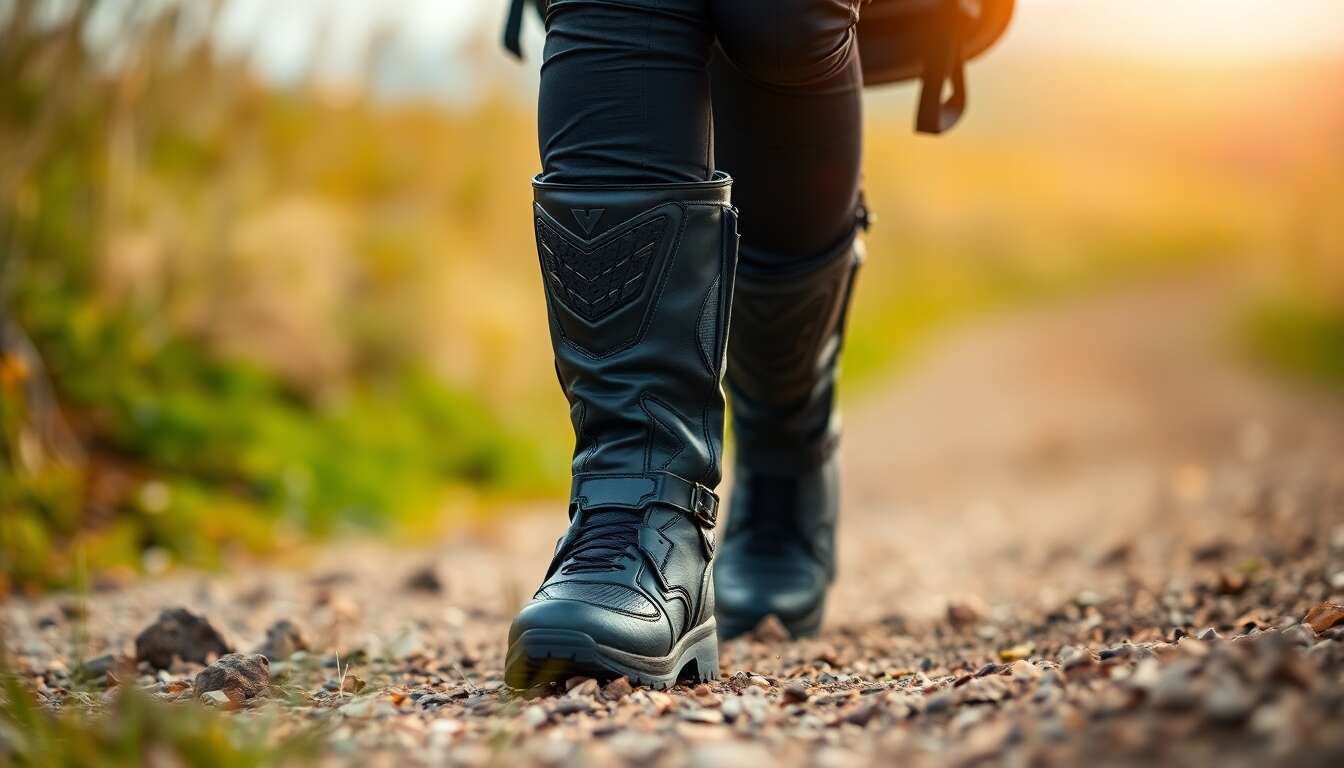 Différences entre bottes et chaussures moto renforcées