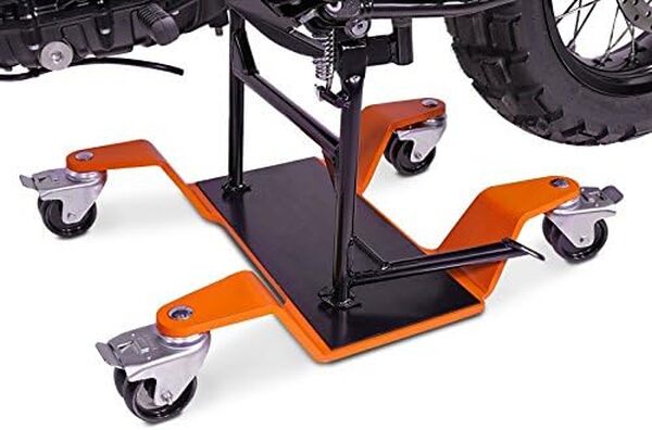 Chariot Range Moto pour BMW R 1200 GS pour béquille Centrale ConStands Mover II, Max. 400 kg, Orange