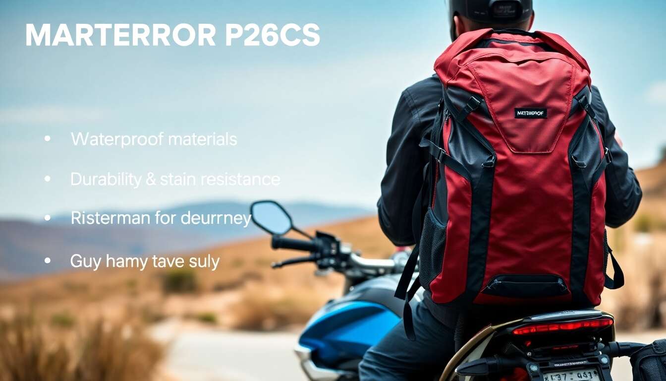 Choisir le bon sac &agrave; dos moto : imperm&eacute;abilit&eacute; et solidit&eacute;