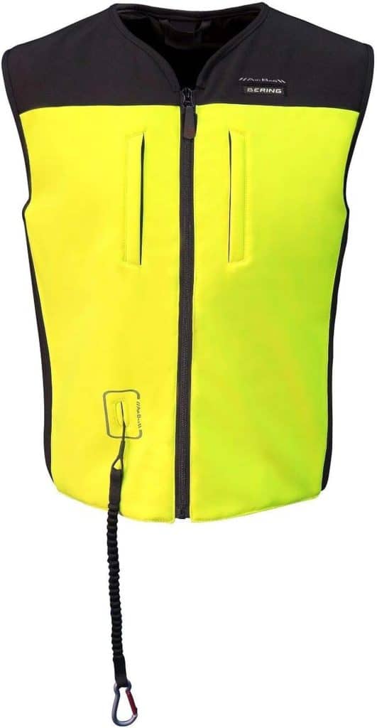 Test du gilet airbag Bering C-PROTECT AIR : sécurité et style en noir fluo