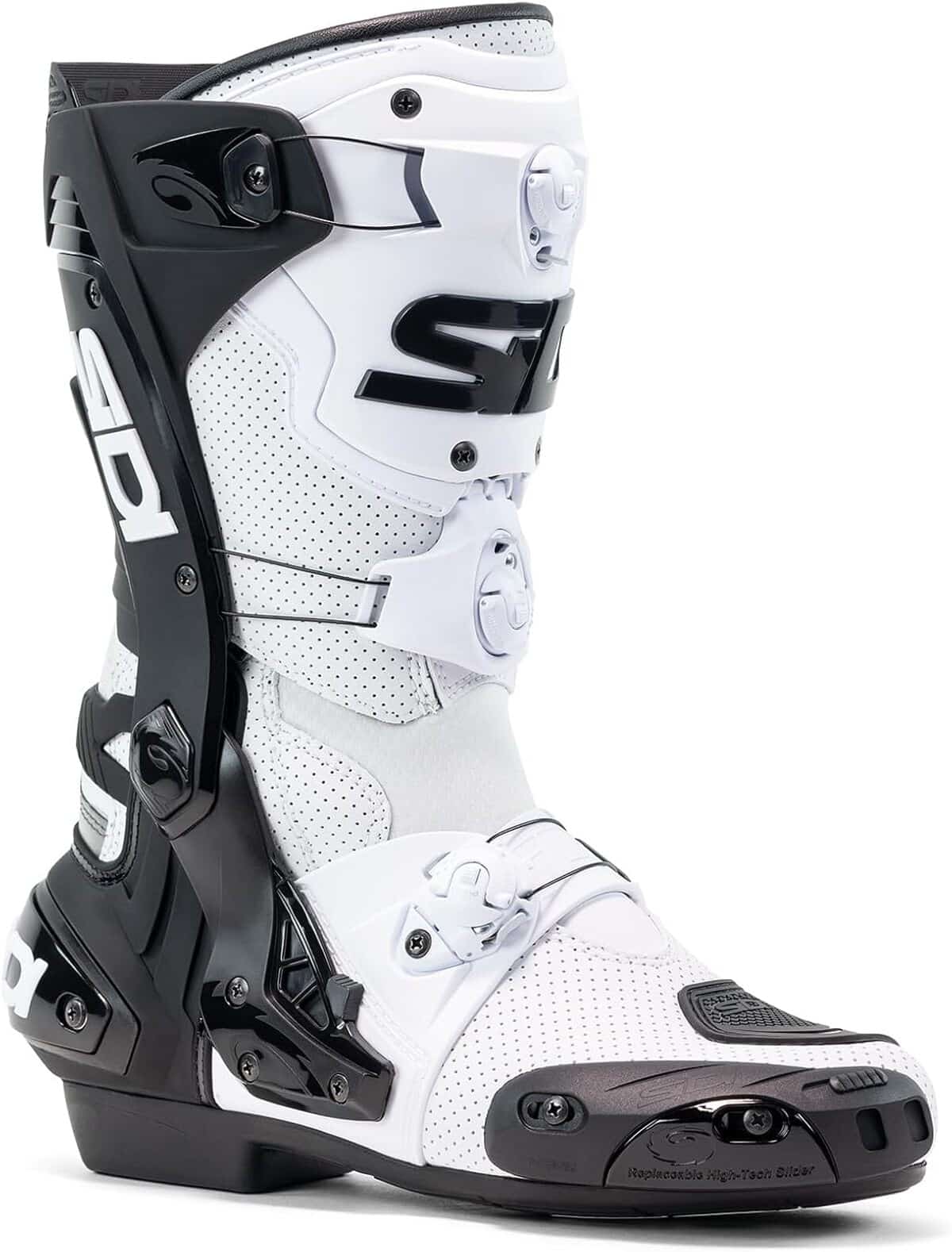 Test des bottes Sidi Rex AIR Blanc-Noir