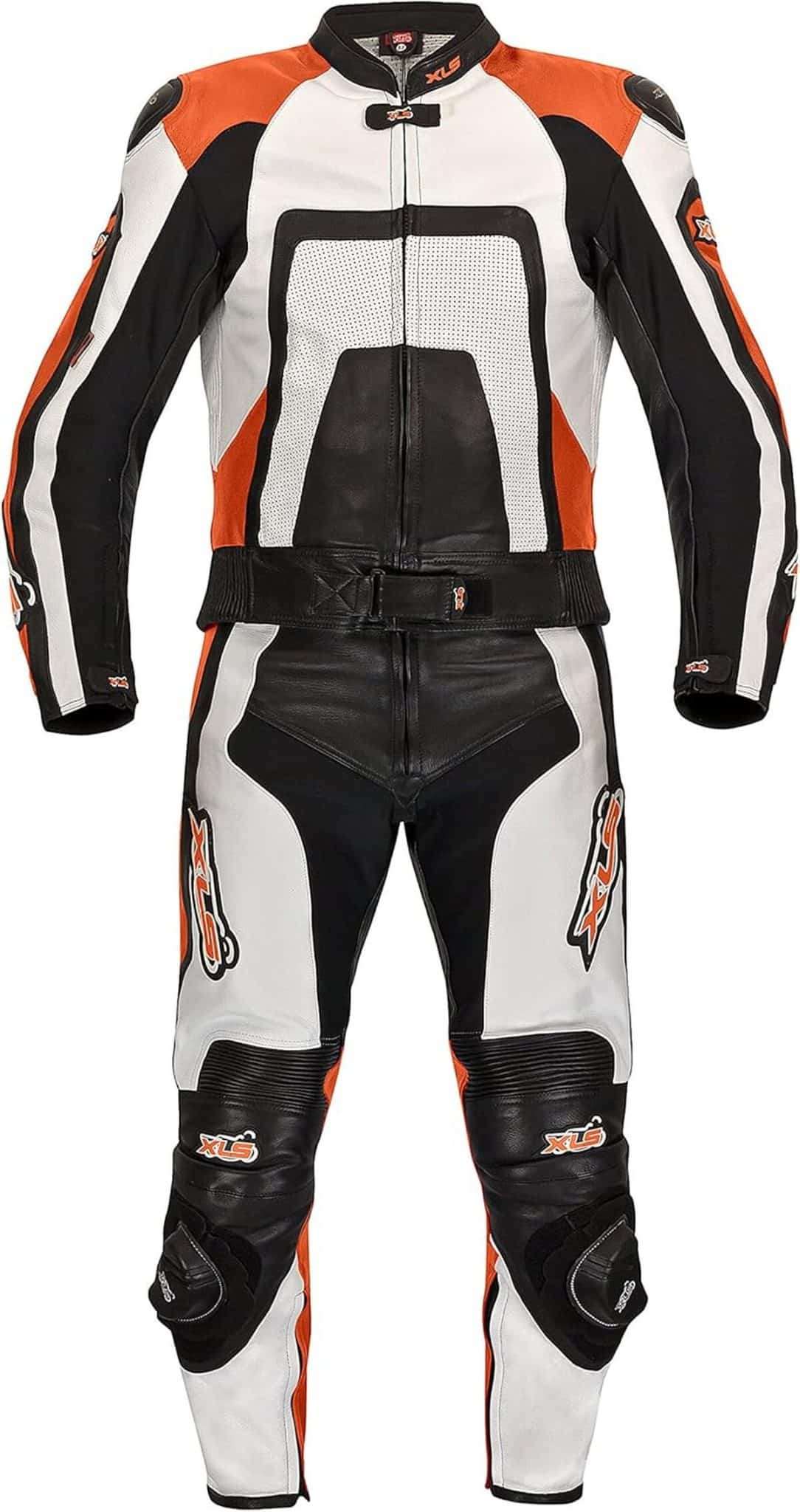 Test de la combinaison moto en cuir XLS orange