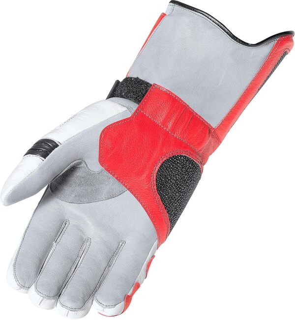 Held Phantom II Gants de moto, weiß/rot, 7,5 (S)