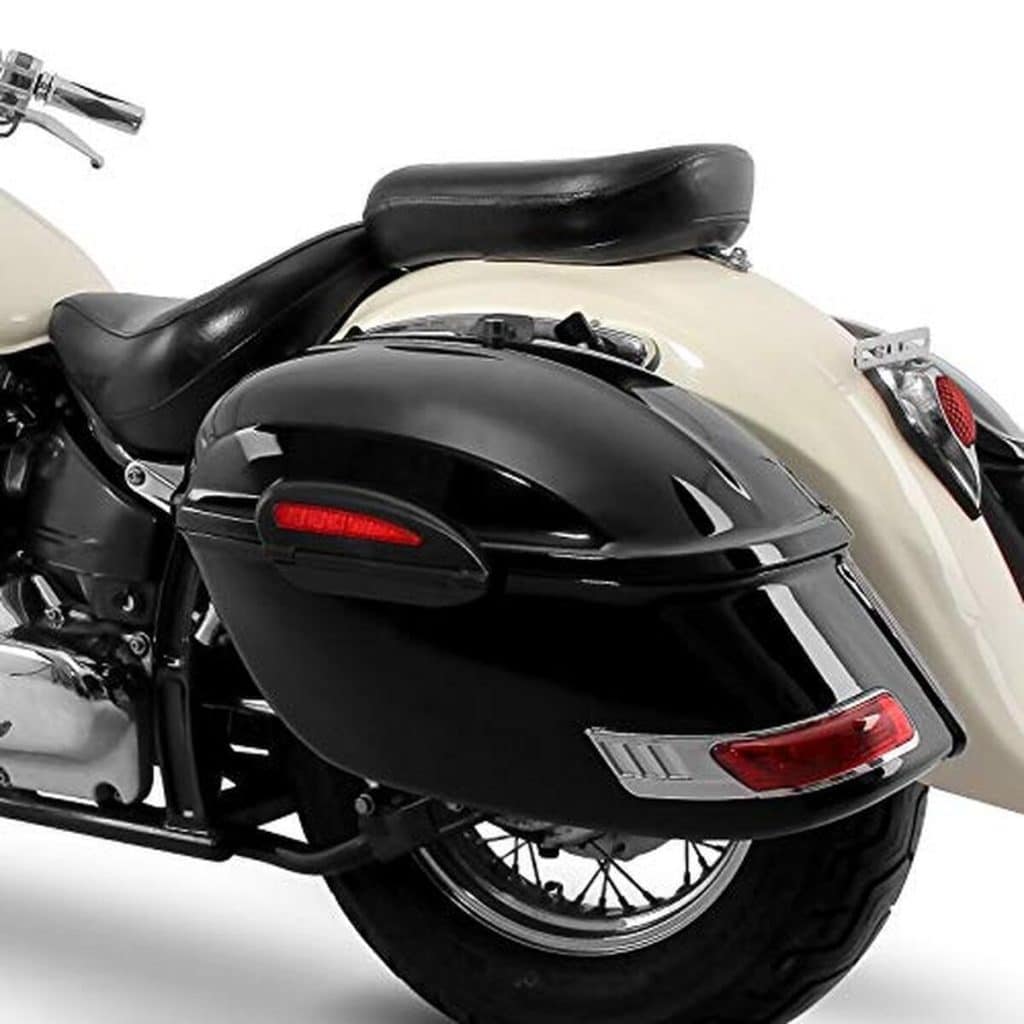 Test des sacoches rigides Craftride Delaware pour Suzuki Intruder