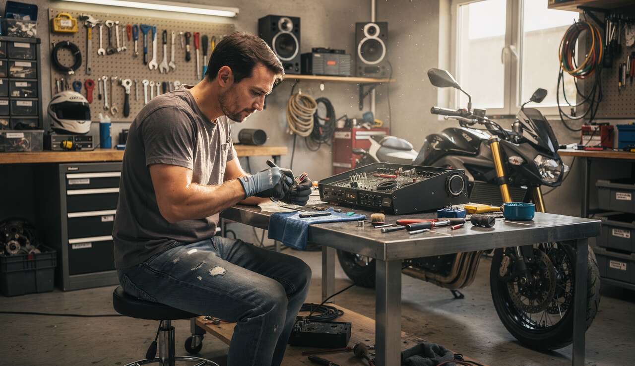 Entretien facile de vos équipements audio moto