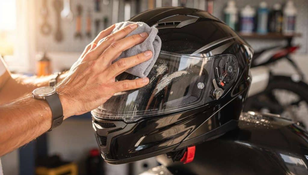 Astuces de nettoyage pour casques moto