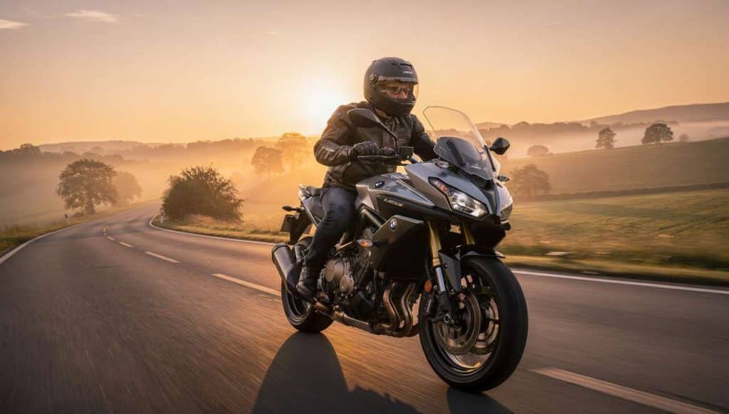 Réduction du bruit avec un casque moto modulable