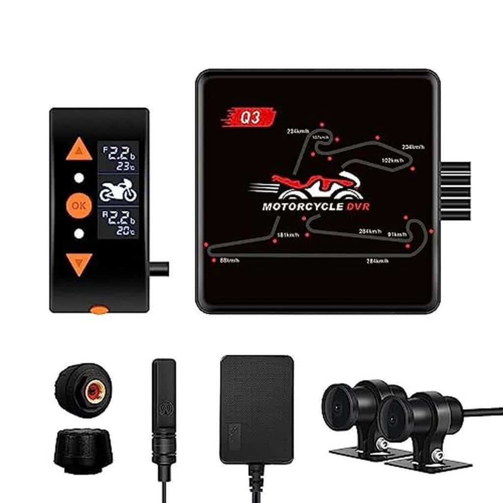 Essai : caméra de moto vSYSTO Q3 avec double lentille 1080P