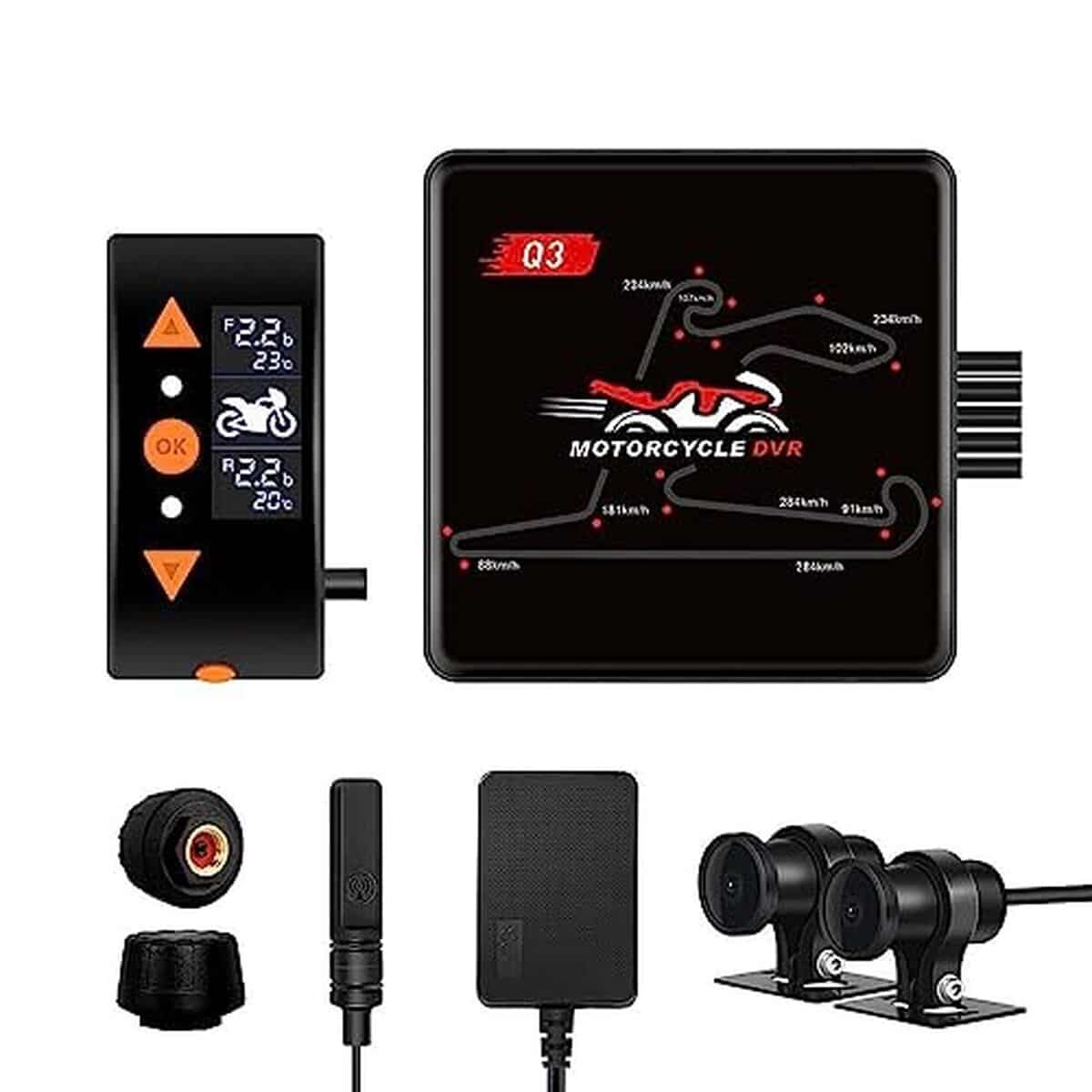 Essai : caméra de moto vSYSTO Q3 avec double lentille 1080P