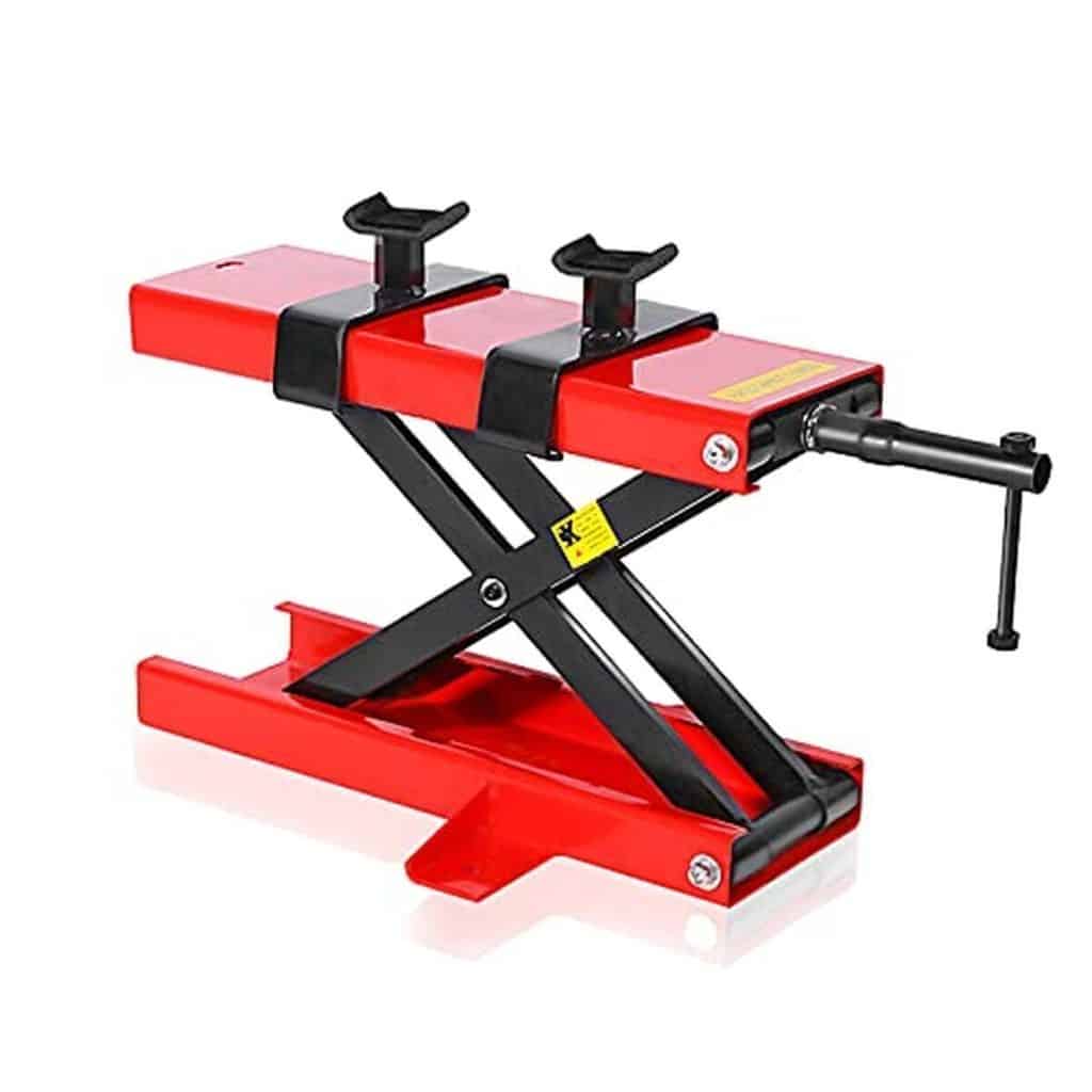 Test de la plateforme élévatrice pour moto 50 cm/500 kg : performance et praticité