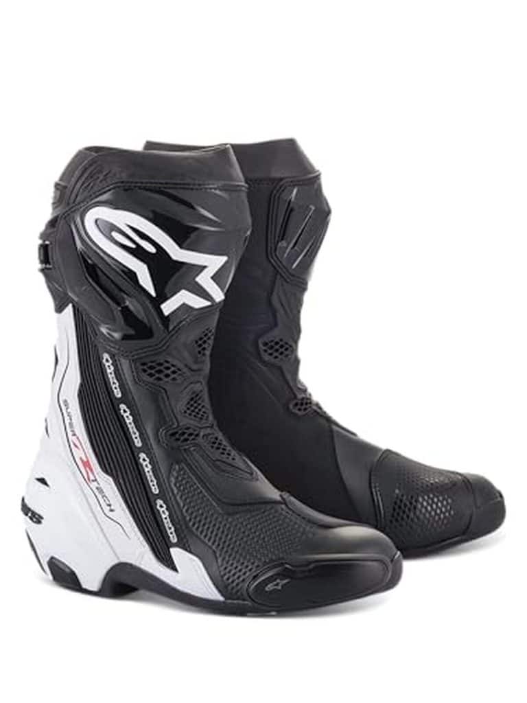 Test des bottes moto Alpinestars Supertech R (Black/White, 42)