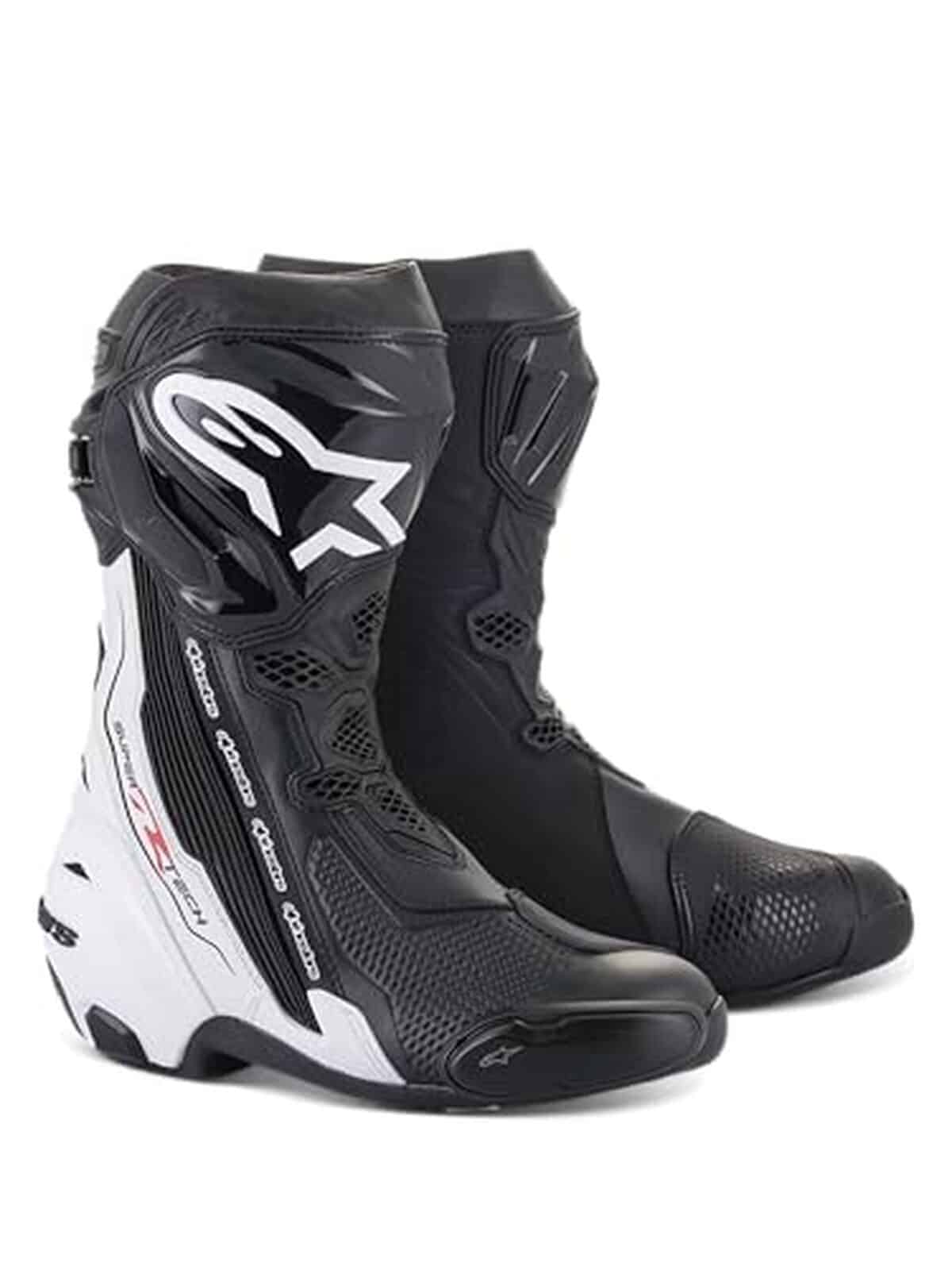 Test des bottes moto Alpinestars Supertech R (Black/White, 42)