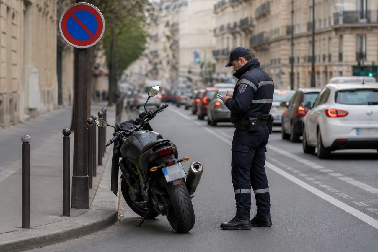 Stationnement : règles et sanctions pour les motos