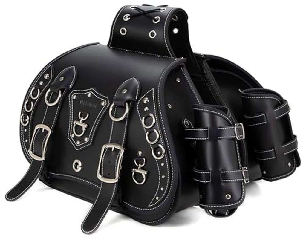 Test : sacoches moto QJBOMTO en cuir imperméable