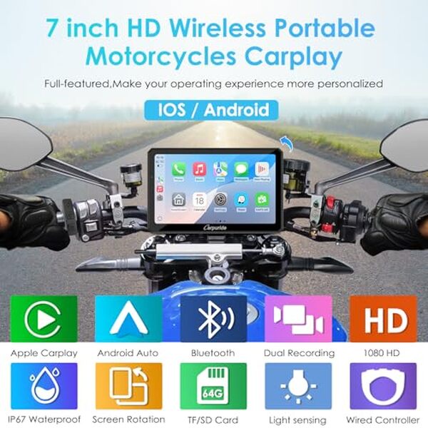 Découvrez notre test complet du Carpuride W712D, l'écran moto 7 pouces avec GPS, caméra et multiples fonctionnalités pour vos trajets.