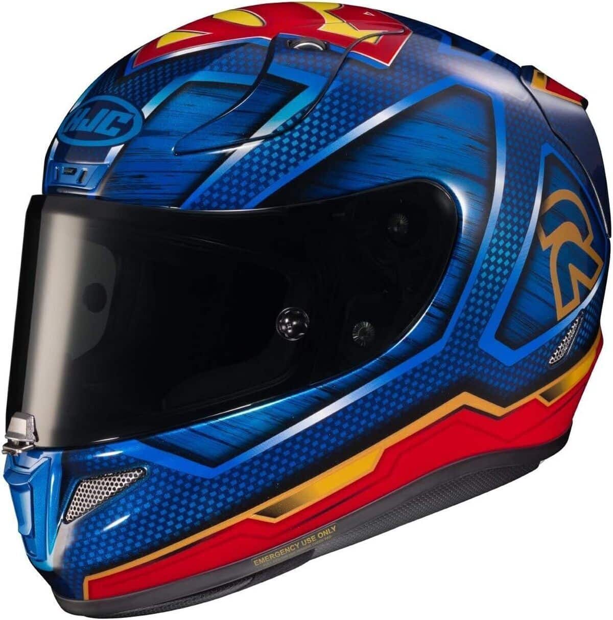 Test : casque intégral moto HJC RPHA11 DC Comics Superman
