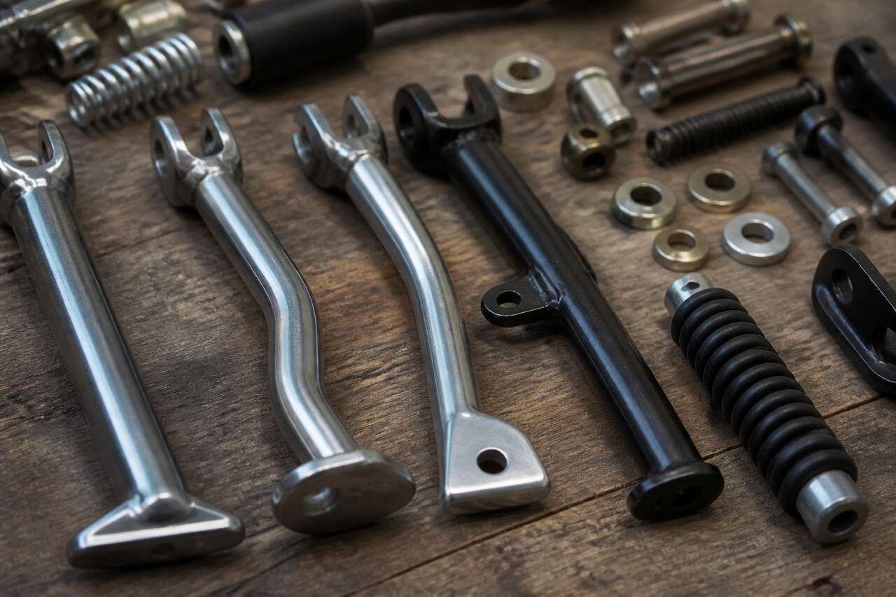 Les matériaux incontournables des béquilles de moto