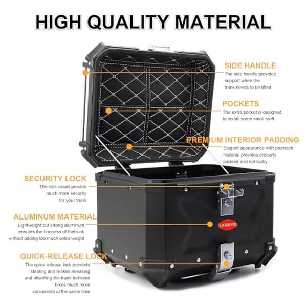 Découvrez notre test détaillé du coffre moto LASIEYO 45L : sécurité renforcée, grande capacité et qualité de fabrication. Avis complet et comparatif.