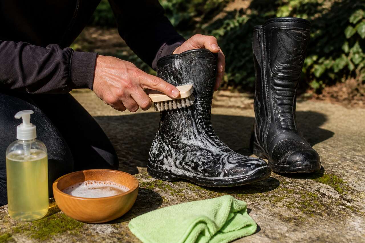 Secrets d'un nettoyage réussi des chaussures moto