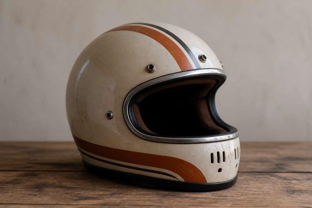 Casque intégral vintage : style et fonctionnalité réunis