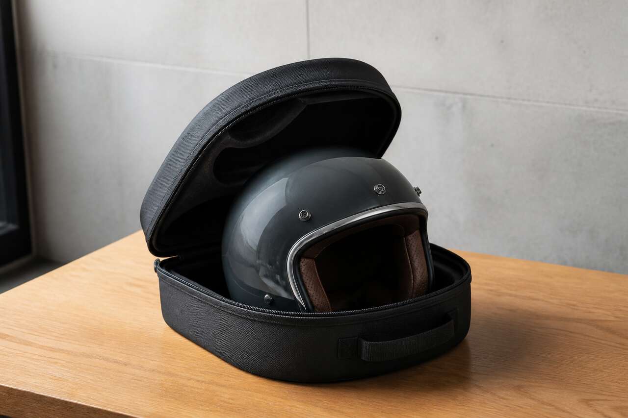 Casque jet ou demi-jet : ce que &ccedil;a change pour le transport et le rangement