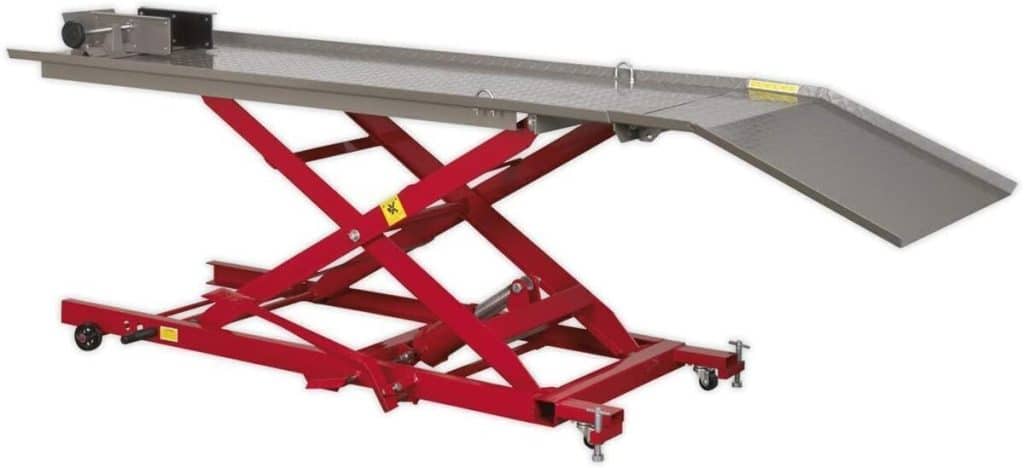 Test du Sealey Mc454 : moto hydraulique lift, capacité 450 kg