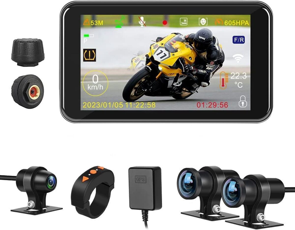 Test Vsysto caméra moto écran WiFi 4, 5 pouces