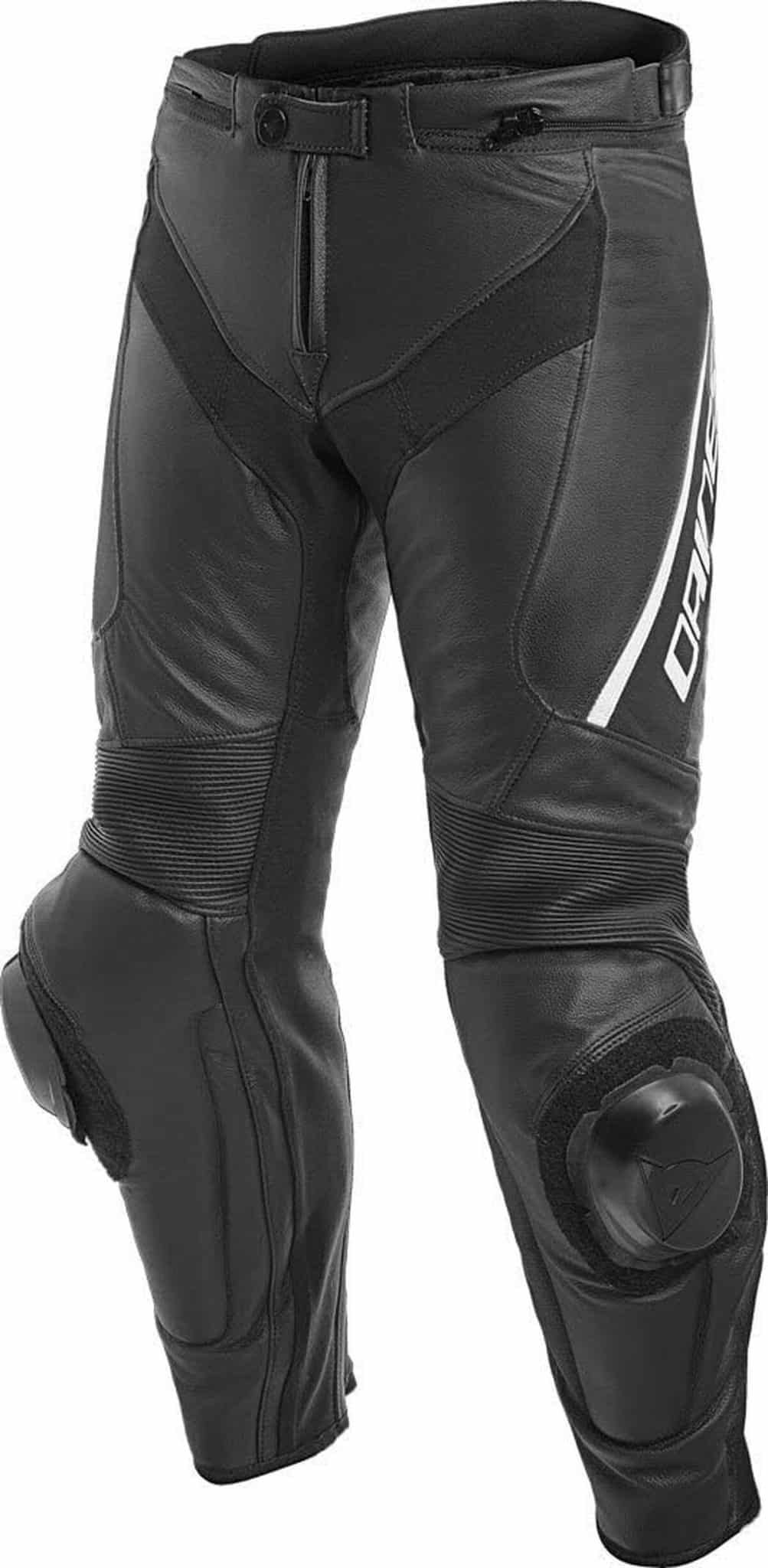 Test du pantalon moto Dainese Delta 3 cuir noir/blanc